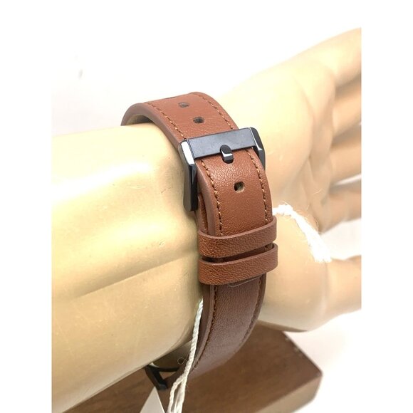 Movado Men's Watch 3601093 Bold Swiss Quartz Blue Dial 40mm Brown Leather Strap - Picture 10 of 14